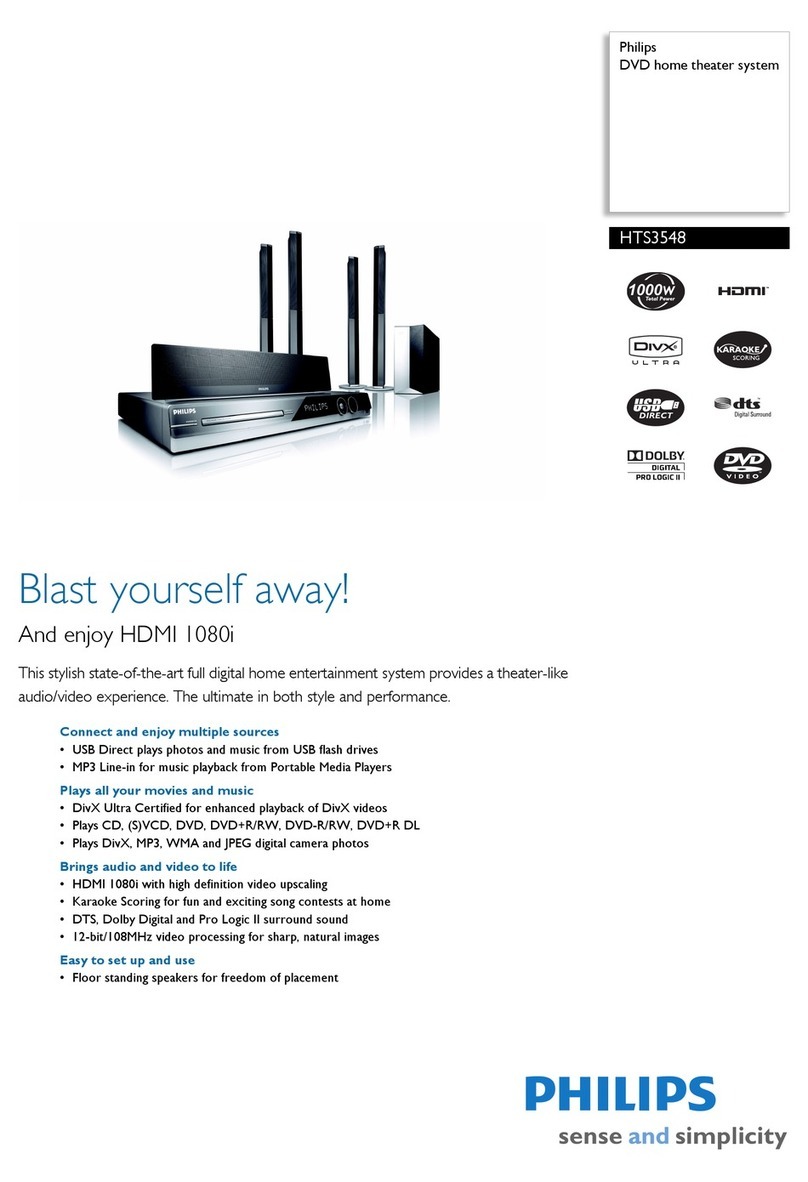 Philips HTS3548 Specifications