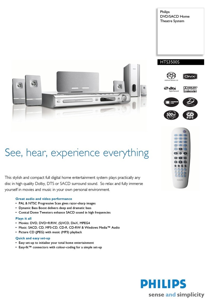 Philips HTS3500S Specifications