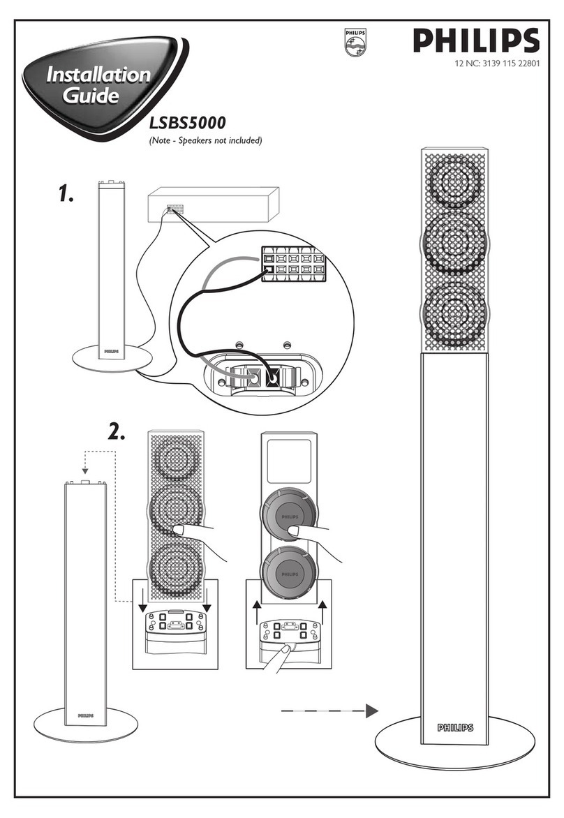 Philips LSBS5000 installation guide