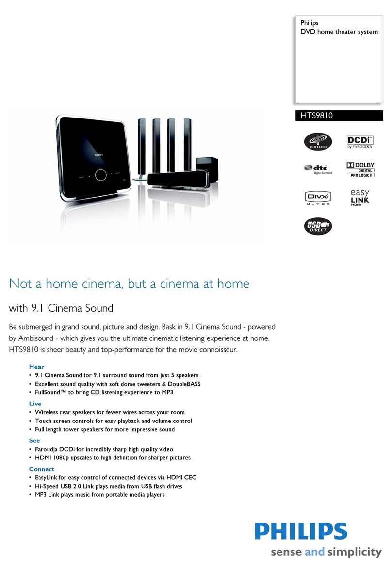Philips HTS9810 Specifications