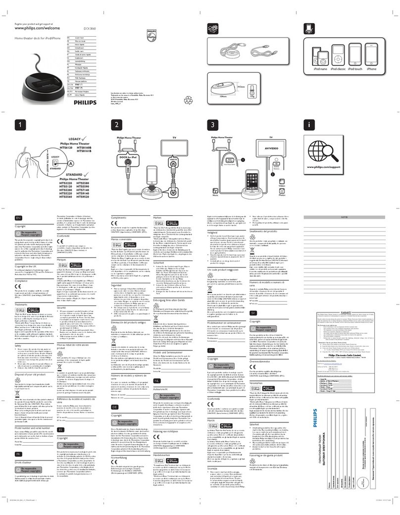Philips HTS3220 User manual Philips HTS3220 User manual