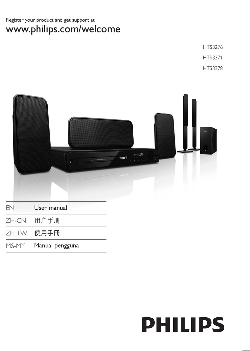 Philips HTS3276 User manual Philips HTS3276 User manual