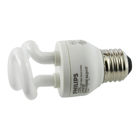 Philips Energy Saver Compact Fluorescent Lamp User manual