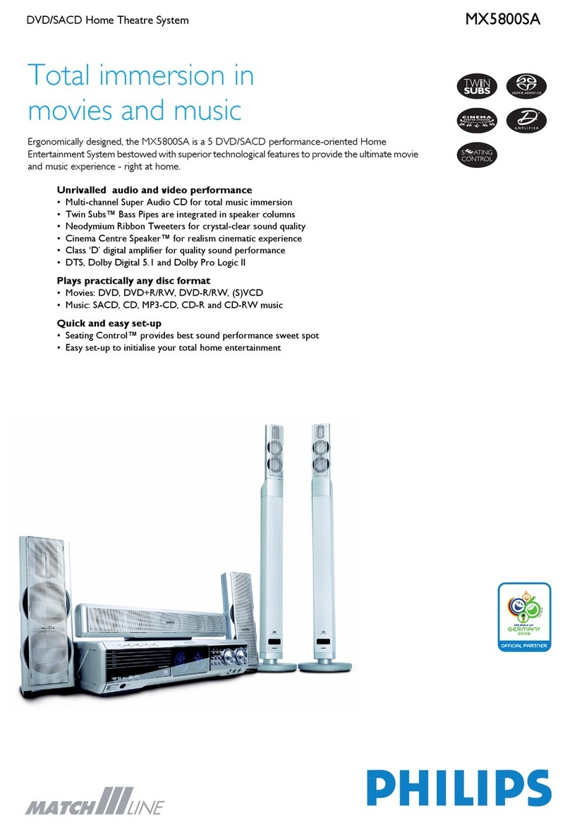 Philips MX5800SA Specifications