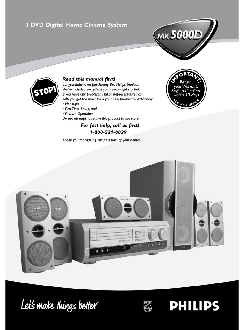 Philips MX 5000DMX user manual