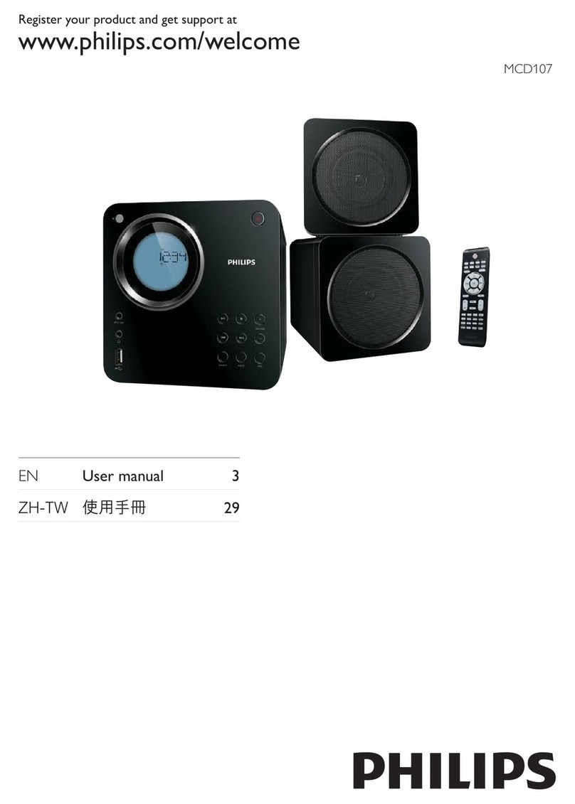 Philips MCD107 User manual