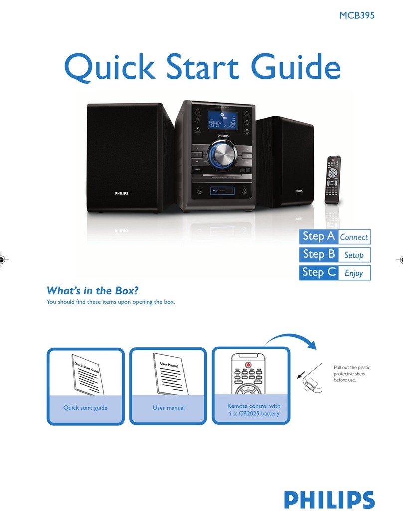 Philips MCB395 User manual