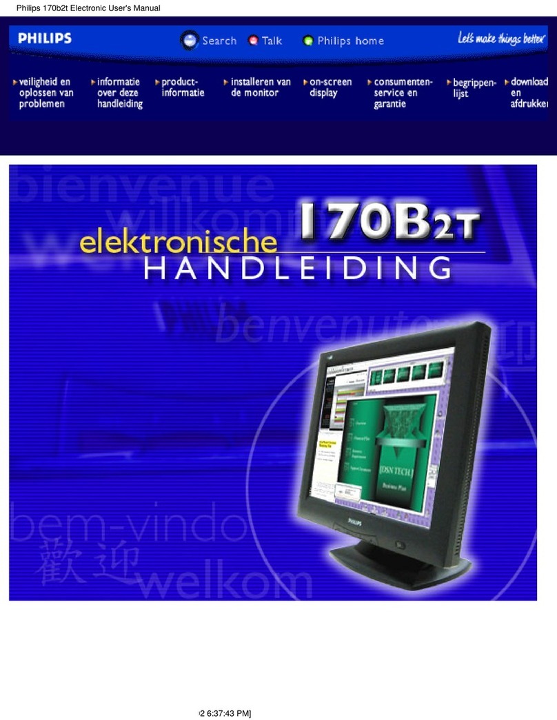 Philips 170B2T User manual