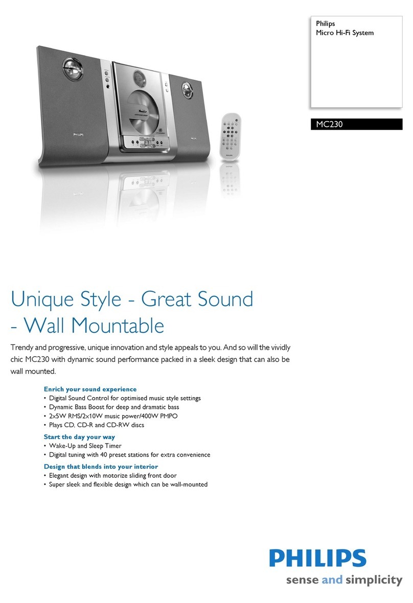 Philips MC230 User manual