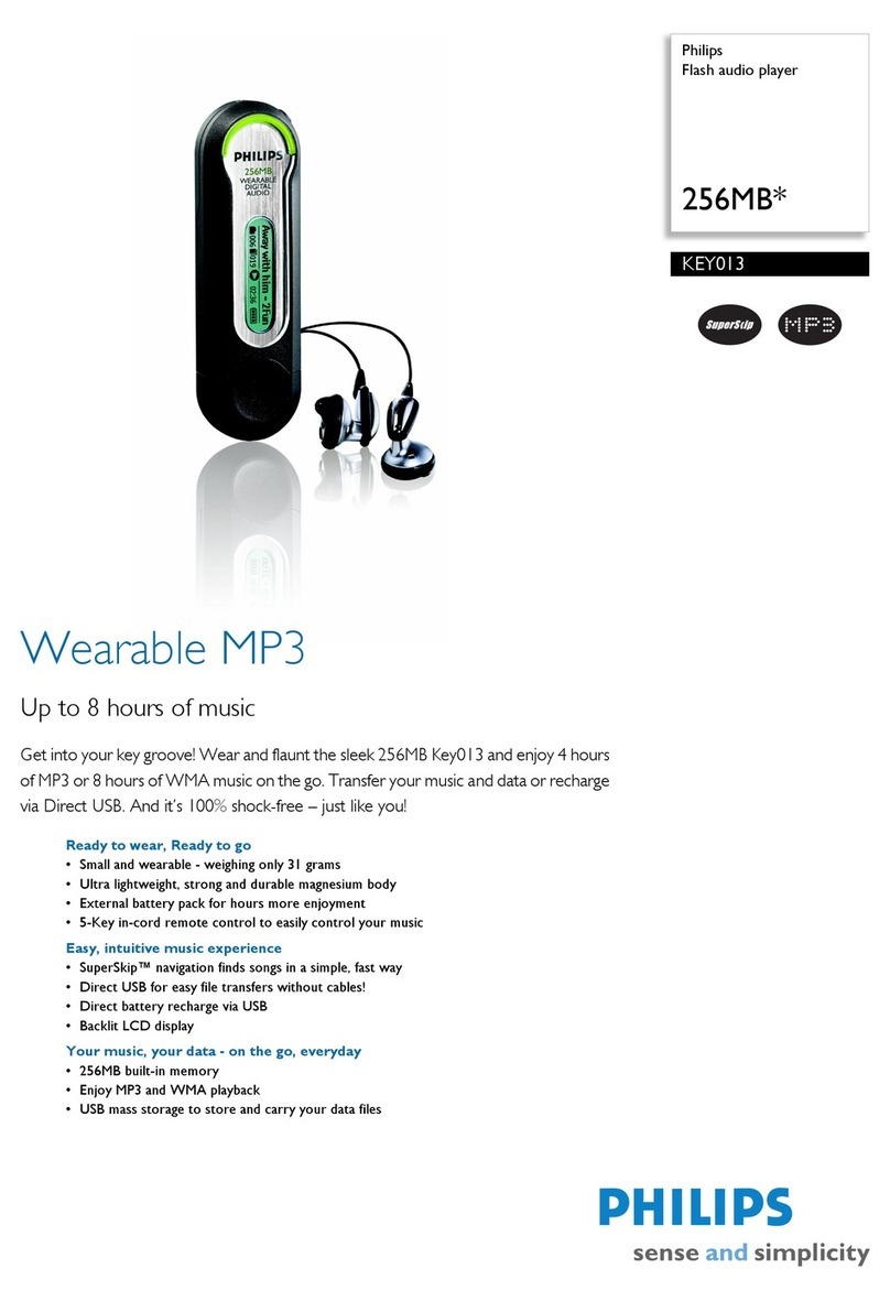Philips GoGear KEY013 User manual