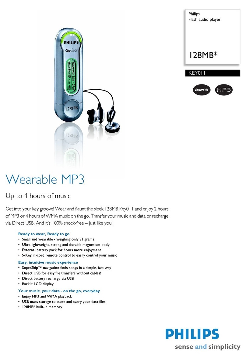 Philips GoGear KEY011 User manual