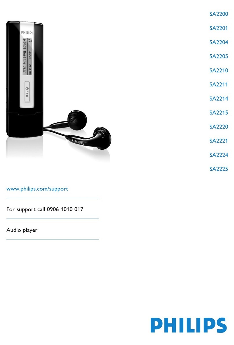 Philips SA2200 User manual