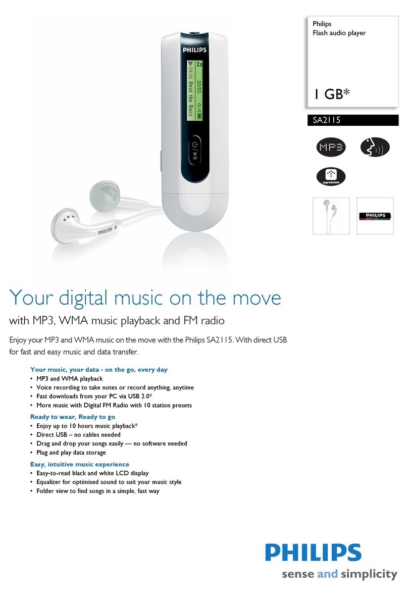 Philips SA2115 User manual