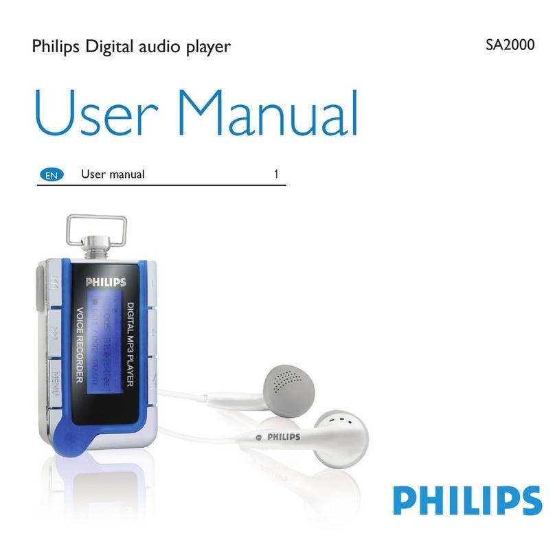 Philips SA2000 User manual