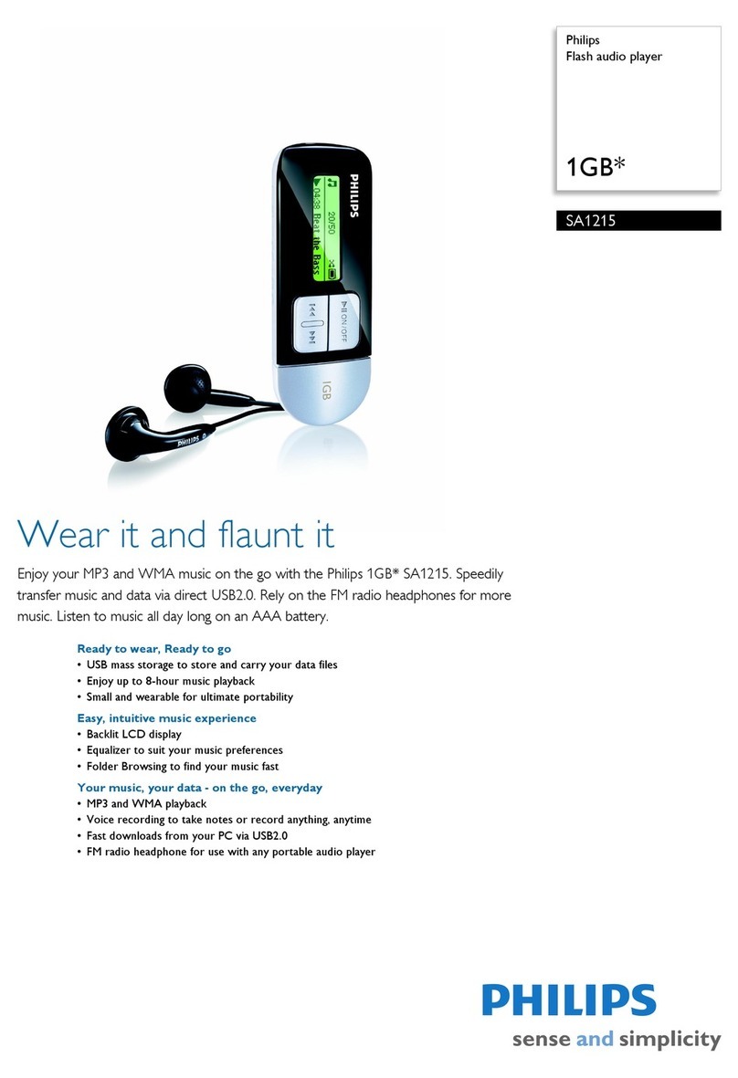 Philips SA1215 User manual