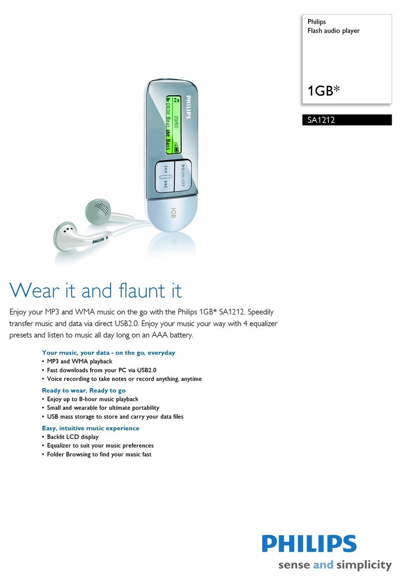 Philips SA1212 User manual