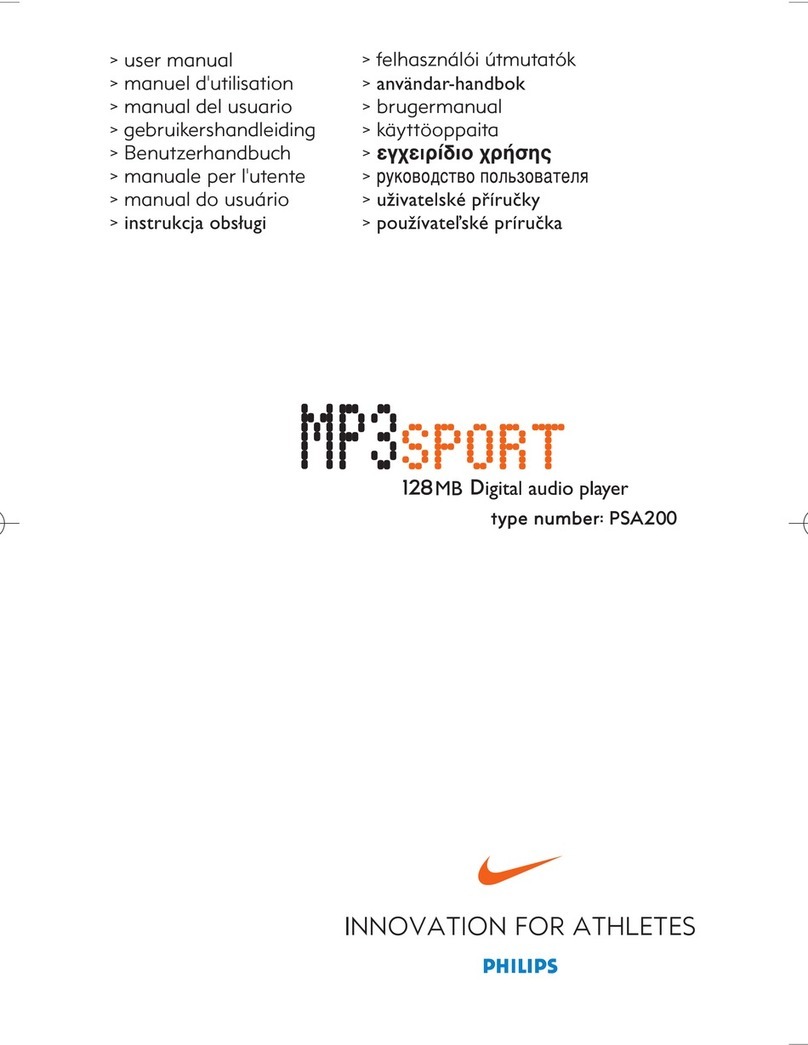 Philips PSA200 user manual