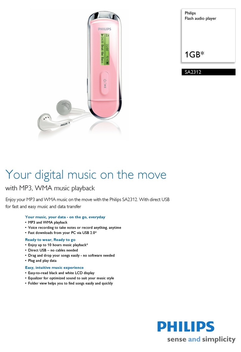 Philips GoGear SA2312 User manual