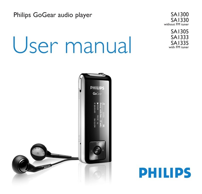 Philips GoGear SA1305 User manual