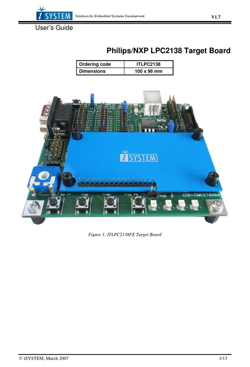 iSystem Target Board LPC2138 user guide