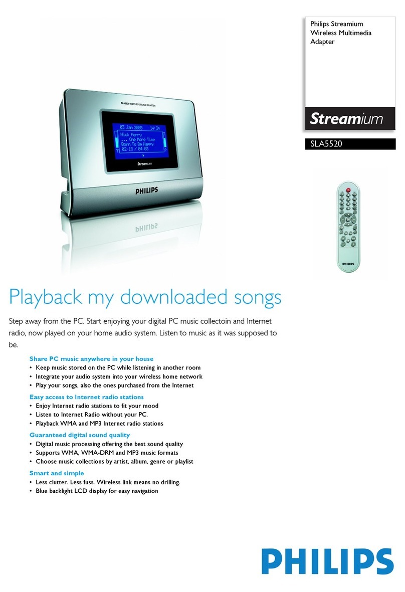 Philips Streamium SLA5520 Specifications