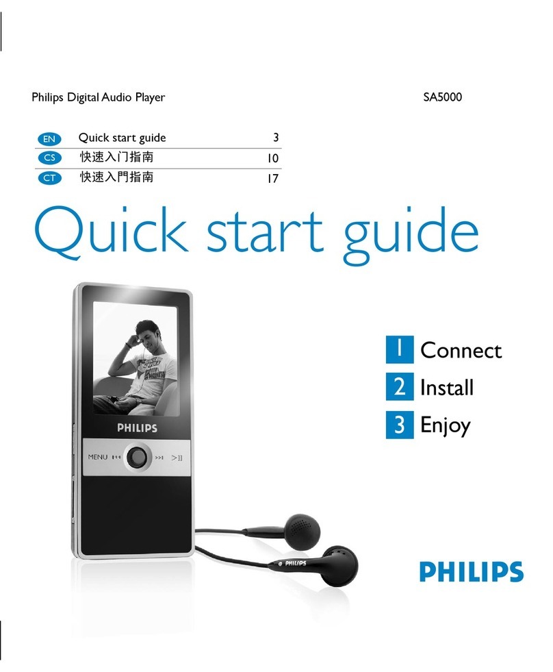 Philips SA5000 User manual