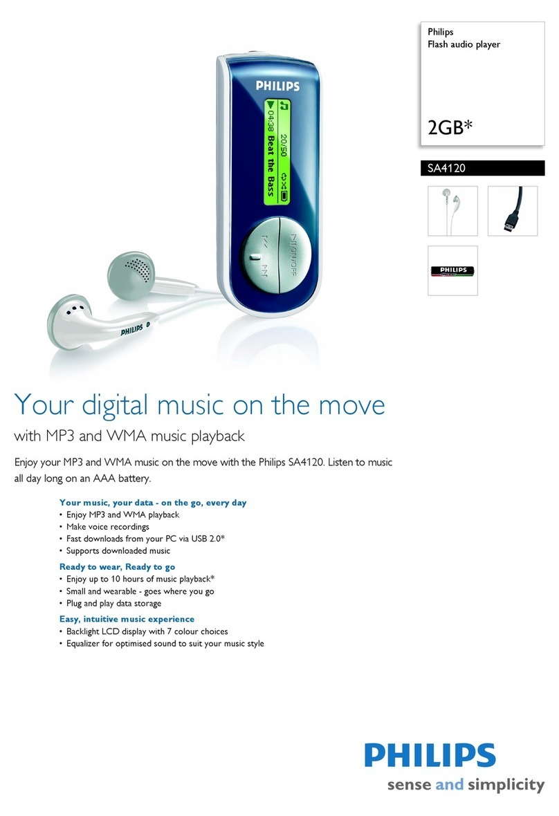 Philips SA4120 User manual