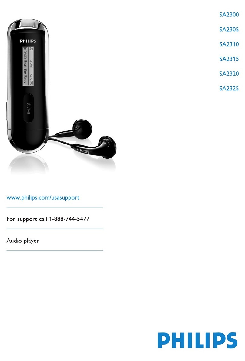 Philips SA2300 User manual