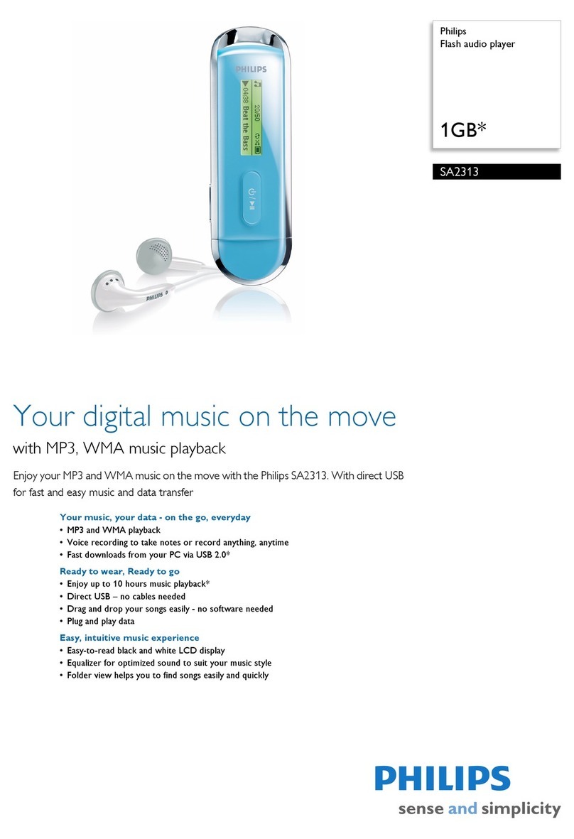 Philips SA2313 User manual
