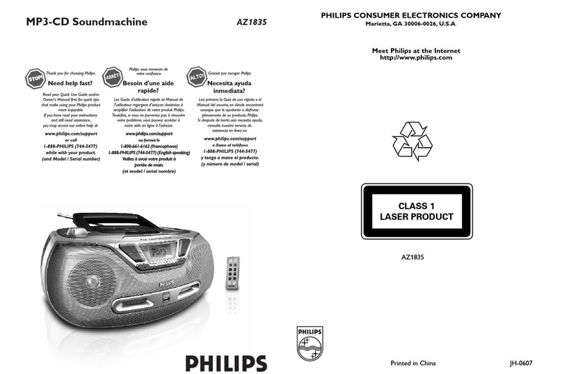 Philips AZ1835 User manual Philips AZ1835 User manual