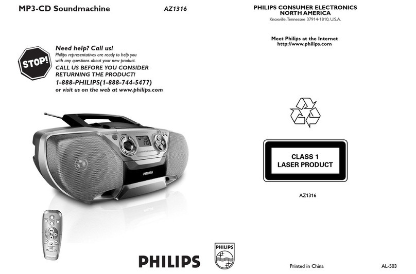 Philips AZ1316/37B User manual