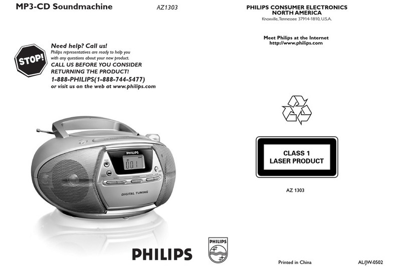Philips AZ1303/37 User manual