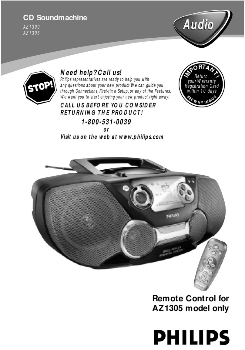 Philips AZ1300 User manual Philips AZ1300 User manual