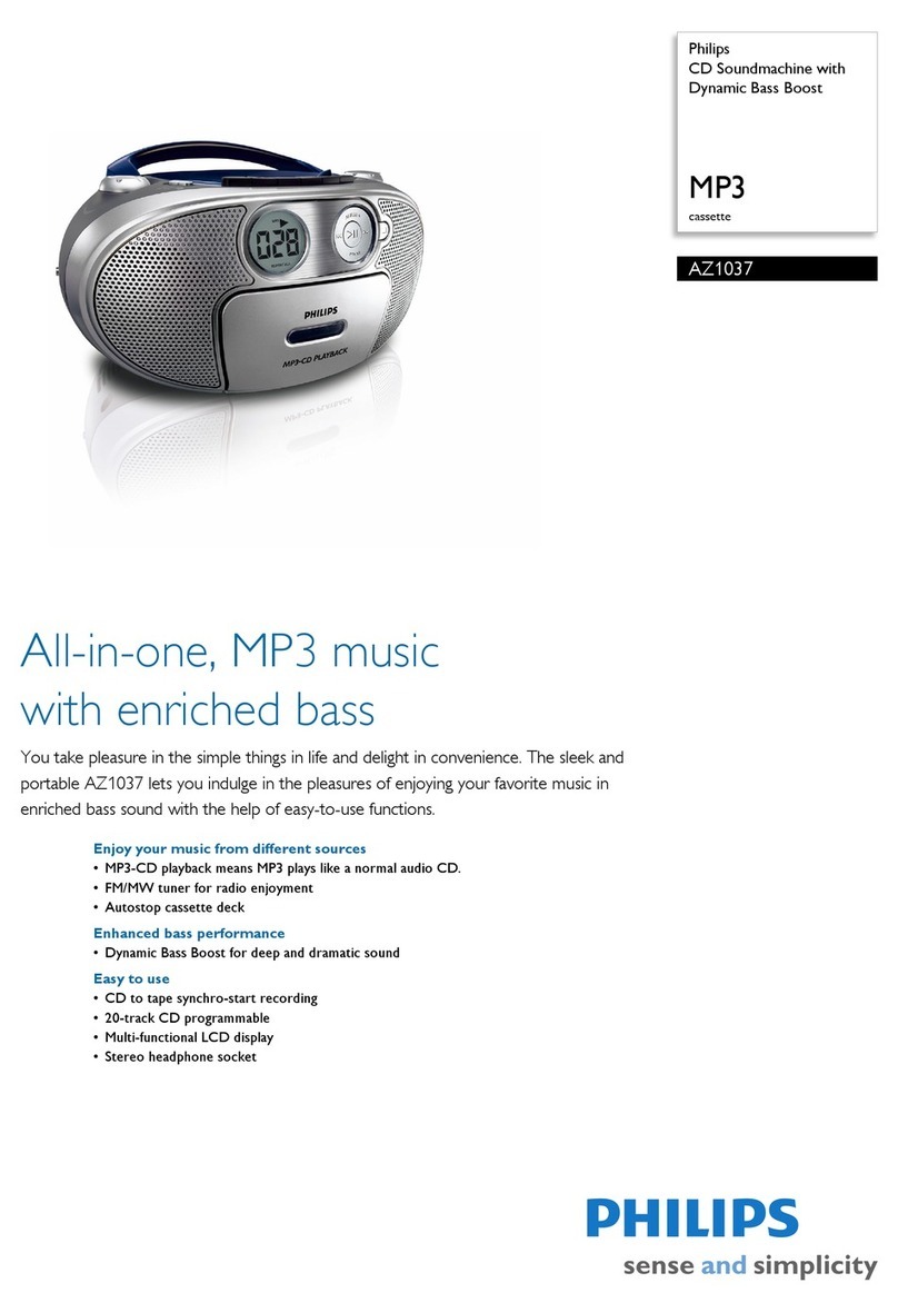 Philips AZ1037 User manual