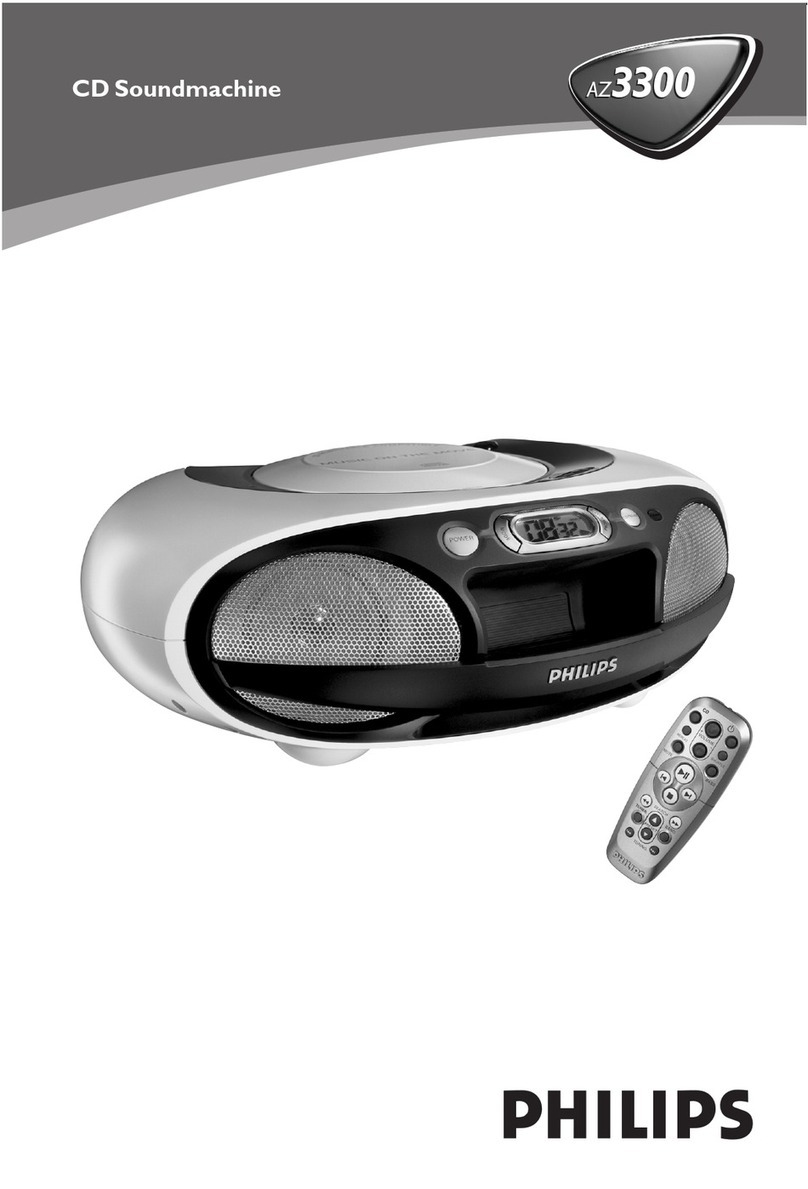 Philips AZ3300 owner's manual