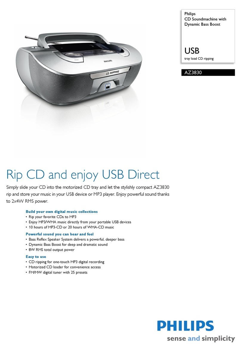Philips AZ3830 User manual
