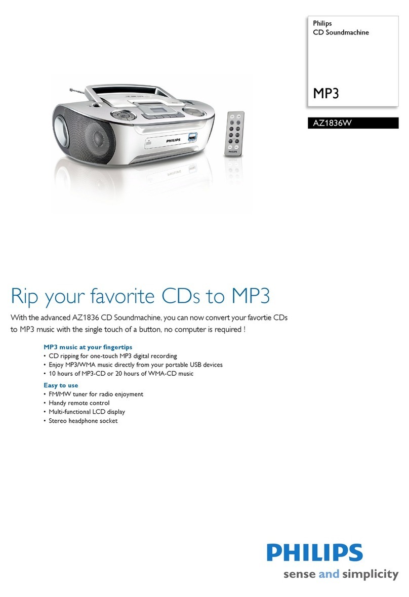 Philips AZ1836W User manual