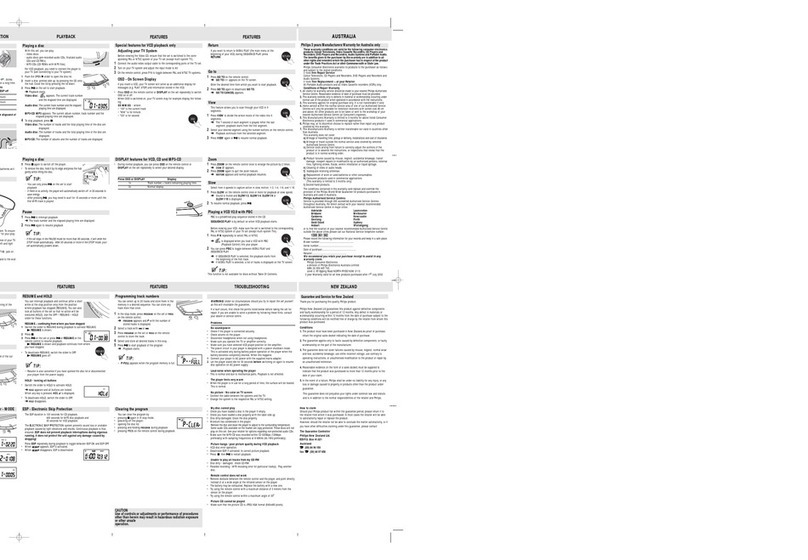 Philips AX6301 User manual
