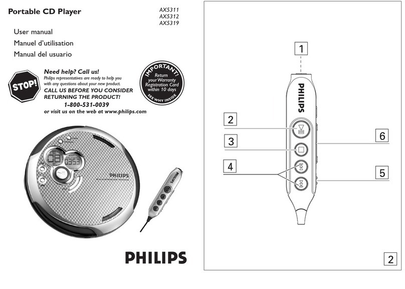 Philips AX5311 User manual