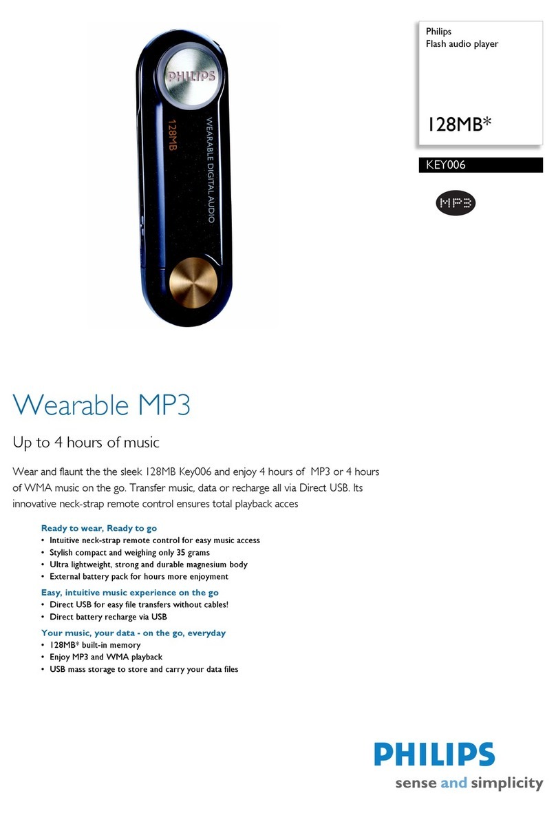 Philips key 006 Specification sheet