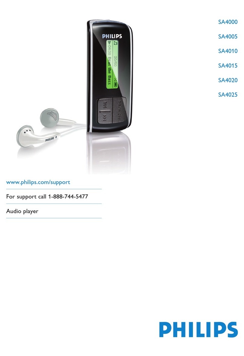 Philips SA4000 User manual
