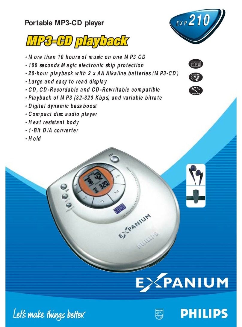 Philips Expanium EXP 210 Specifications