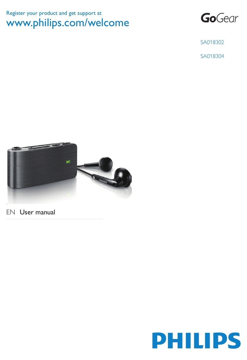 Philips GOGEAR SA018302 User manual