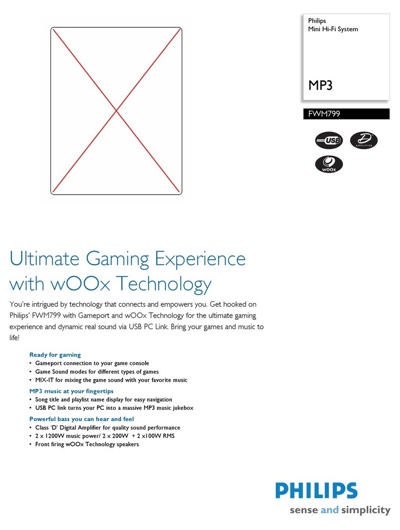 Philips FWM799 User manual