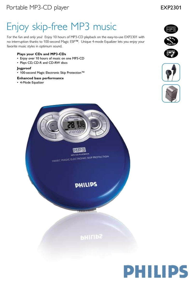 Philips EXP2301 User manual Philips EXP2301 User manual
