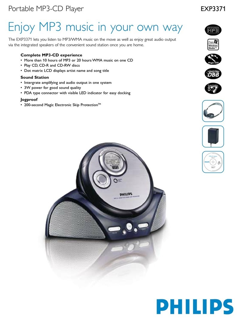 Philips EXP3371 User manual