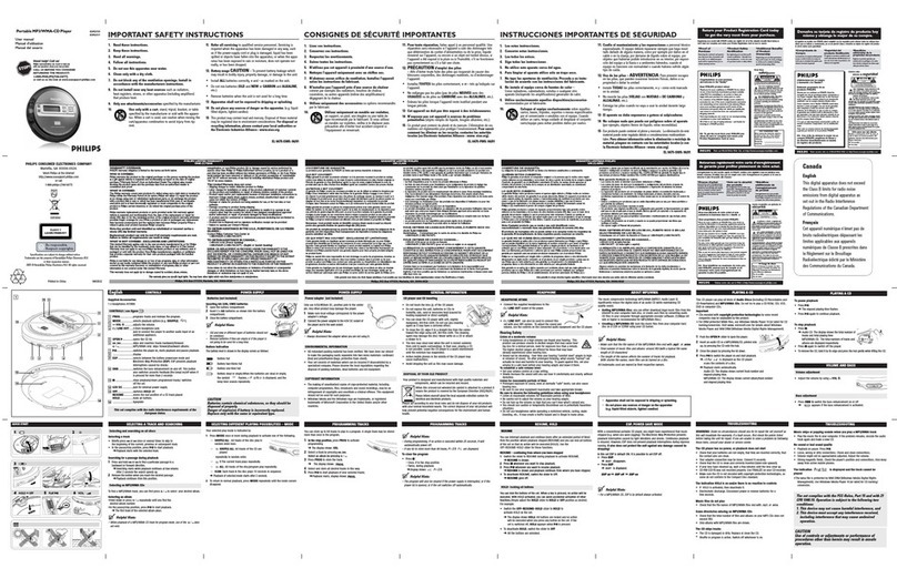Philips EXp2550 User manual