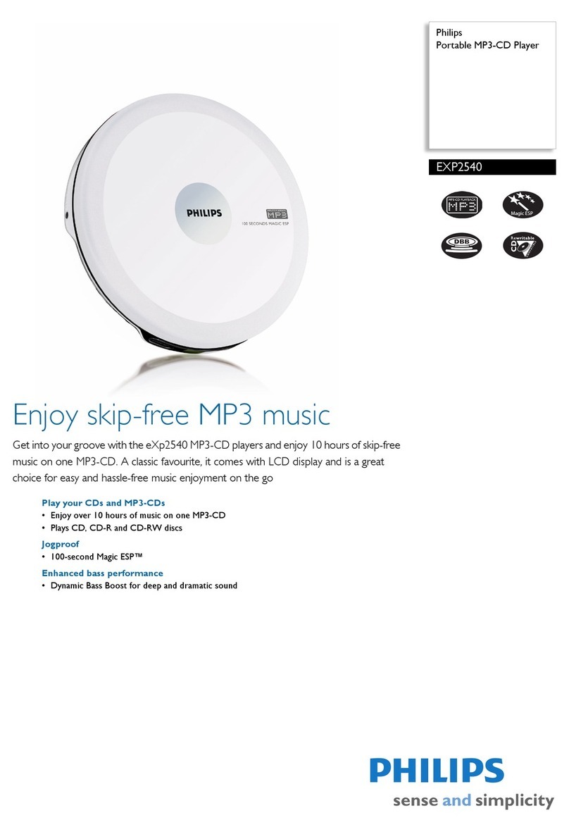 Philips EXP2540 User manual Philips EXP2540 User manual