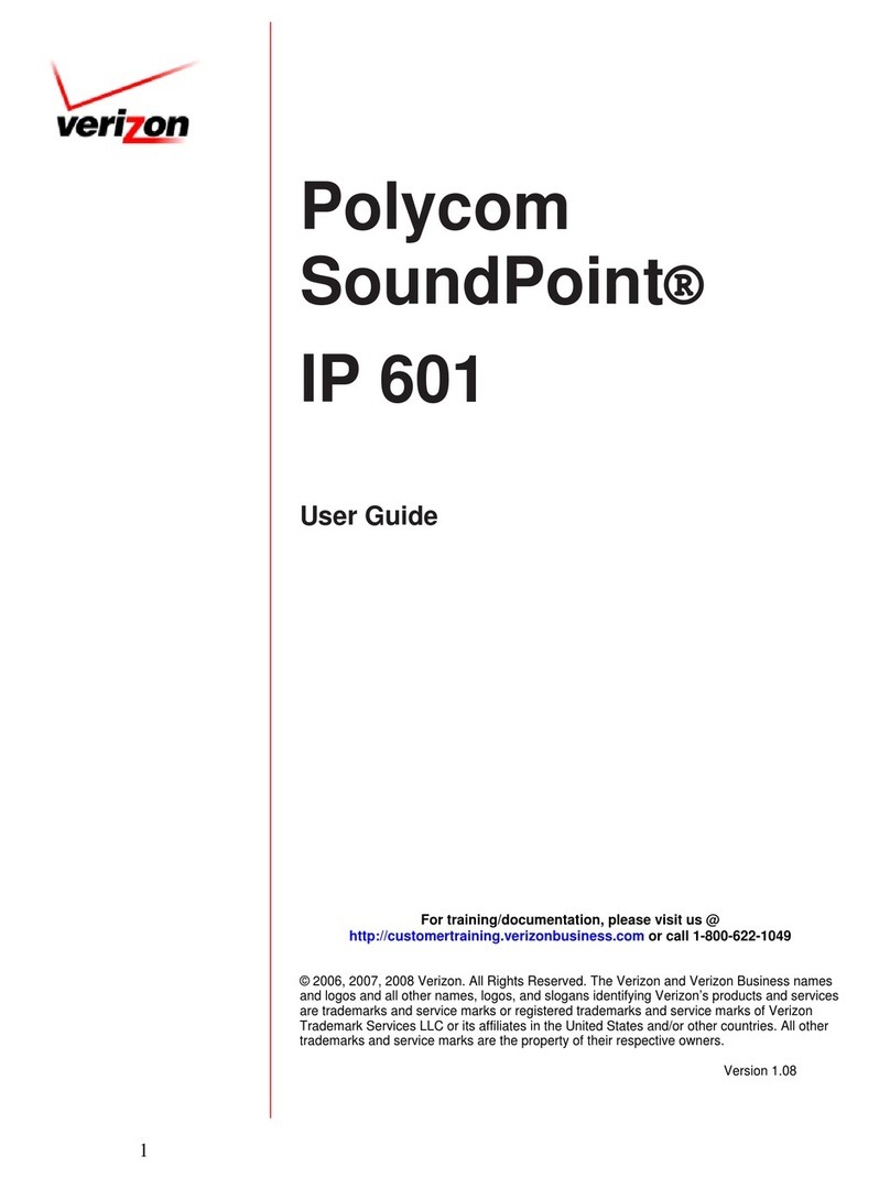 Polycom SoundPoint IP 601 User manual