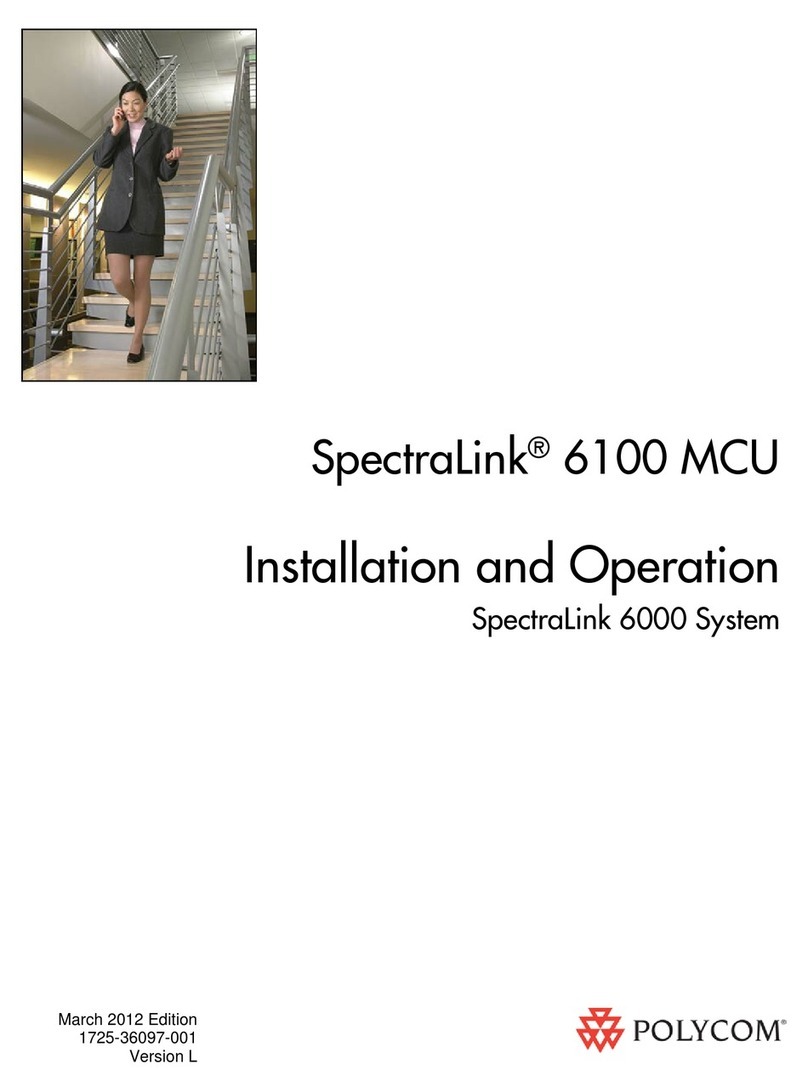 SpectraLink SpectraLink 1725-36097-001 Installation and operation